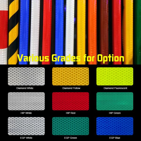 Feuille réfléchissante de perles de verre auto-adhésives, autocollant réfléchissant imprimable de qualité publicitaire pour panneaux de signalisation