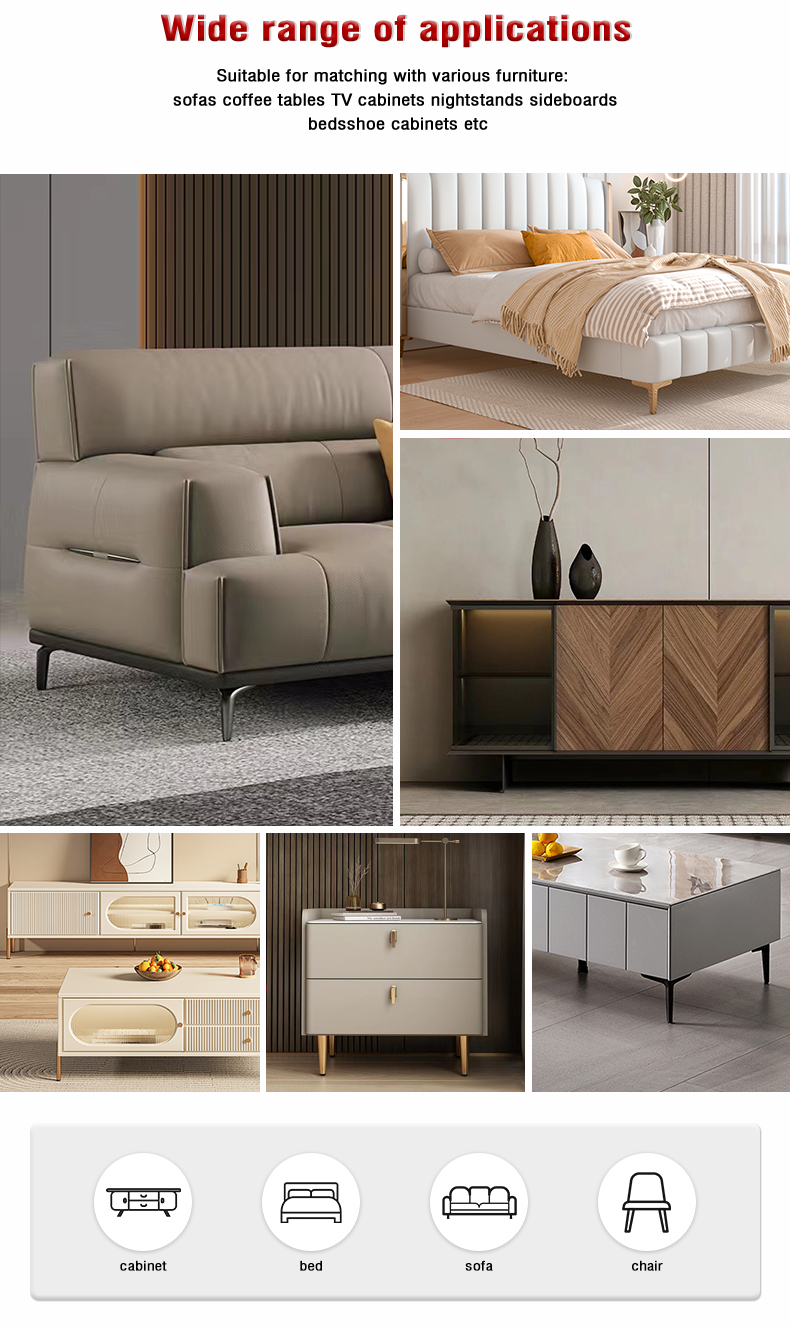 Modern Minimalist 45mm Single-Layer Cup Sofa Legs Wine Glass Cabinet Feet Support Legs for TV Stands & Coffee Tables