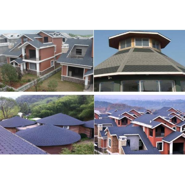 Waterproof&Fire-resistant Colored Fiberglass Asphalt Shingles Luxury Asphalt Shingles