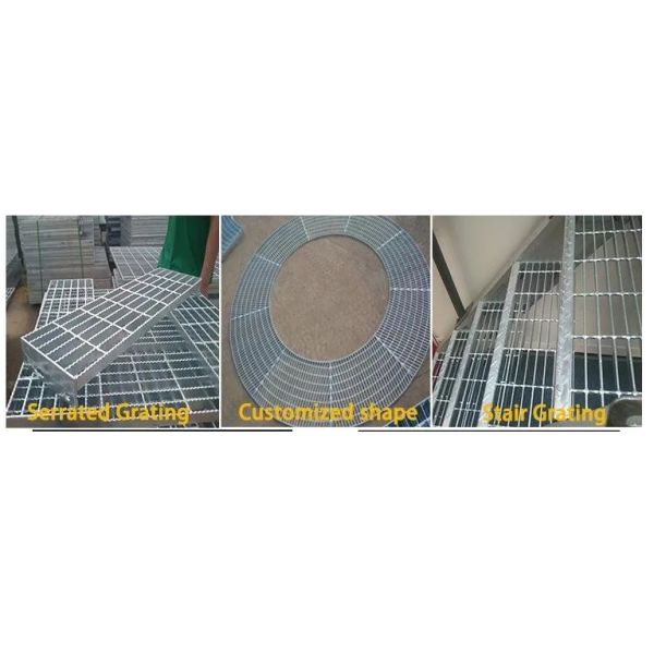 Aluminum Stainless Steel Galvanized Serrated Welded Metal Steel Bar Grating