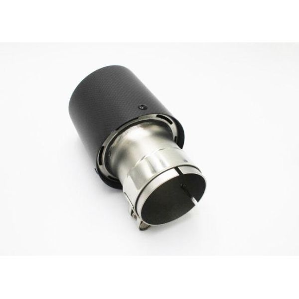 Durable 63mm Inlet 101mm Outlet Car Exhaust Tail Tips 203mm Length