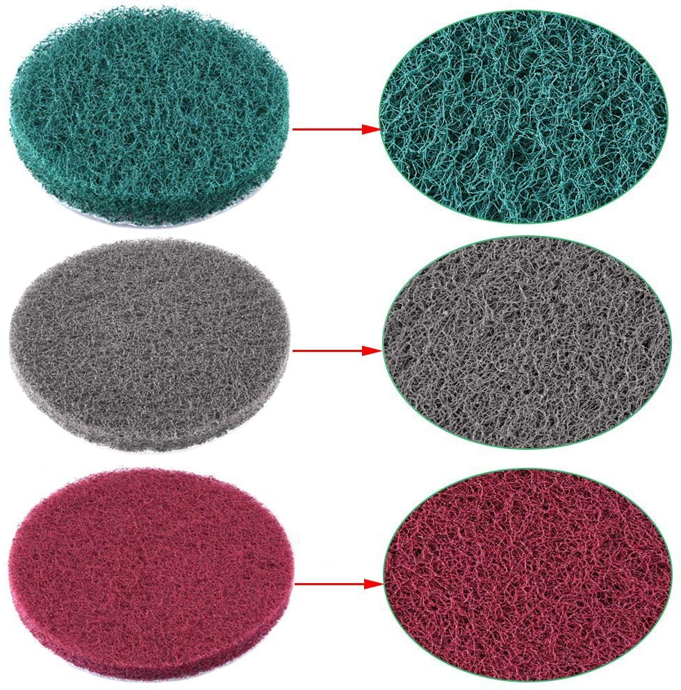 4 Inch Drill Power Brush Tile Scrubber Scouring Pads Cleaning Kit