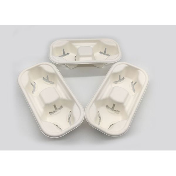 Сахарный тростник держатель кофейной чашки чая 2 чашек 218x110x47mm