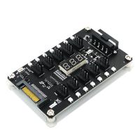 C.C. 12v 3 4 cabo instantâneo colorido do diodo emissor de luz SATA do controlador 3528 do cubo do fã do Pin PWM