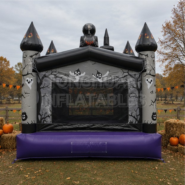 Commercial Halloween Haunted Castle Inflatable Bounce House for Holiday Festivals Event Rentals and Family Entertainment Centers