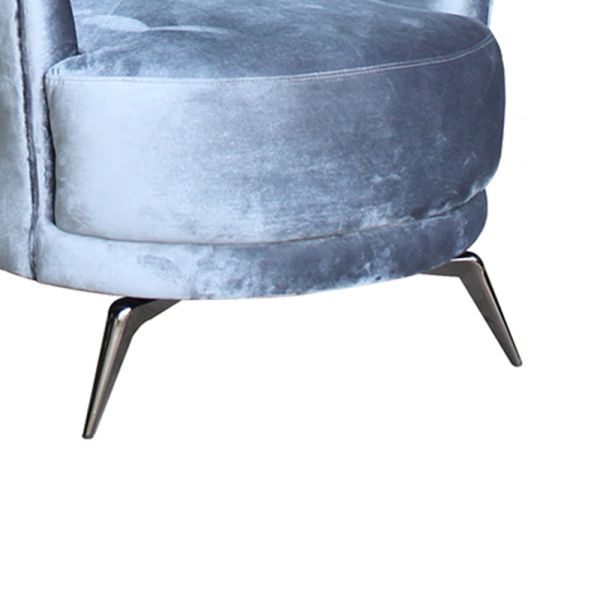 Multifunctional Modern Single Seater Chair Velvet Sofa Breathable