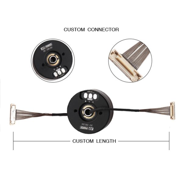 DF36C-15P-0.4SD de encargo al cable de la informática del arnés de cable LVDS de DC-2813C para la cámara del cardán