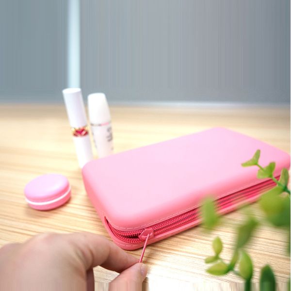 Waterproof Silicone Travel Cosmetic Bag for Sundries Custom Printed and Affordable