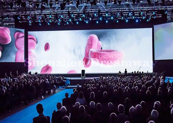 Small Pixel Pitch Indoor LED Screen Rental Full Color SMD2121 High Brightness