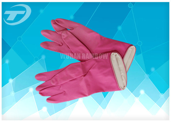 Перчатки латекса домочадца Пиинк для пользы семьи или пищевой промышленности