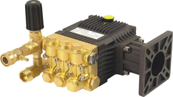 FLOWMONSTER diesel/gasoline engine drive washer pump PC-1018 brass high pressure triplex plunger pump 250Bar 15LPM