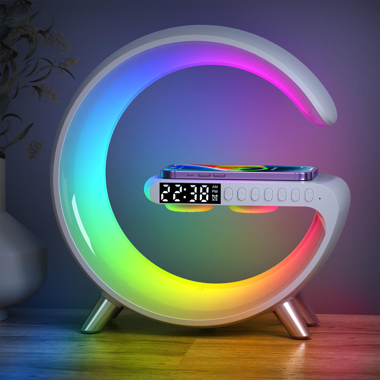 настольные лампы RGB ABS 225*82*230mm пластиковые умные приурочивают дисплей с беспроводной поручать