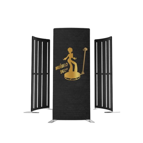 Aluminum Tension Fabric Exhibition 360 Photo Booth Enclosure Backdrop Portable Modern