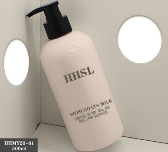 Customized Plastic Luxury Shampoo Bottles 500ml PET Bottle