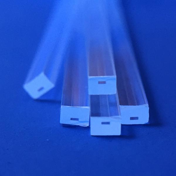 Tubo Capilar de Quartzo Tubo Quadrado Transparente Resistência a Altas Temperaturas