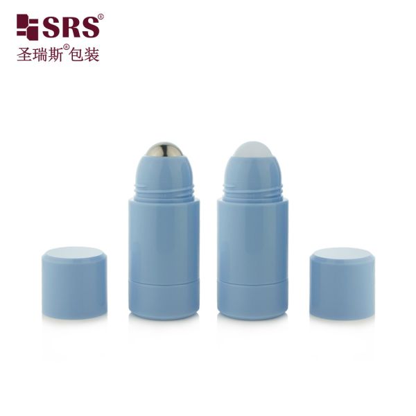 Empty Cosmetic Packaging Roller Ball Replaceable PP PCR 50ml Roll On Bottle