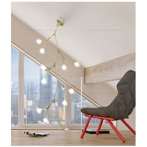 Staircase Hanging Lamps Attic Staircase Lighting Glass Pendant Light (WH-NC-150)