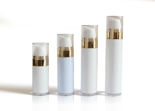 Reusable Foundation Pump Bottle / Facial Care White Airless Pump Bottle
