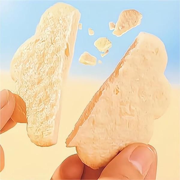 Prazer em cada mordida: Cookies friáveis do floco de neve da carne do camarão