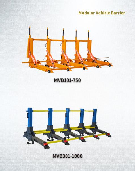 Aço A3 Fácil de montar Barreira anti-choque Modular Barreira de veículo MVB 44kg