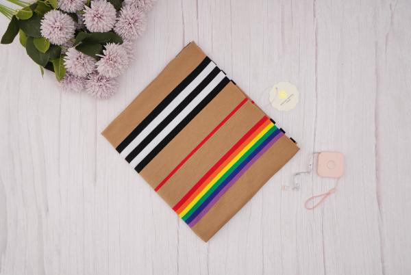 Tissu de qualité confortable et durable en t-shirt à rayures