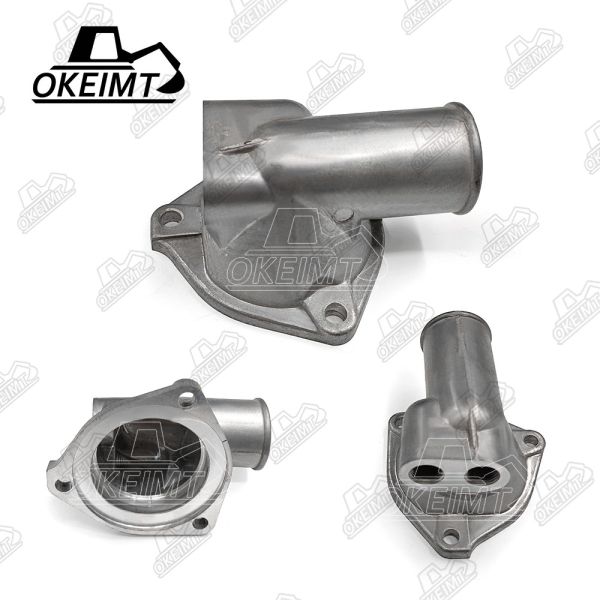 Polished Thermostat Housing Cover For Hitachi EX120 Sumitomo SH120 Isuzu 4BD1 Engine