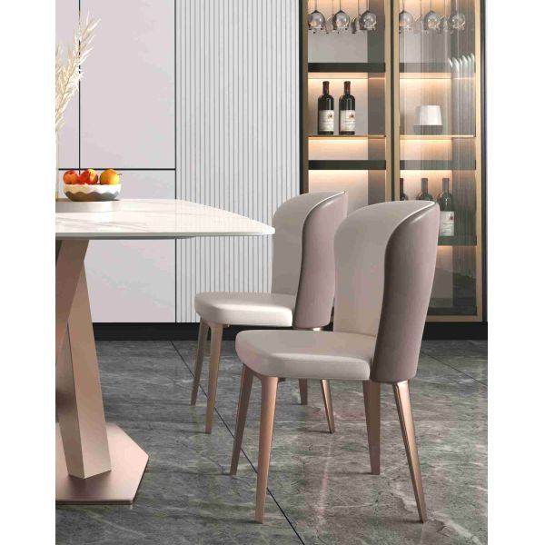 Plain X Base Luxury Modern Dining Tables 6 8 Seater Marble Top Stainless Steel Frame