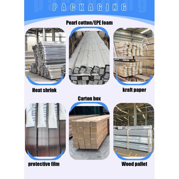 Sandblasting Bronze Anodized Window Aluminium Profile Deep Processing