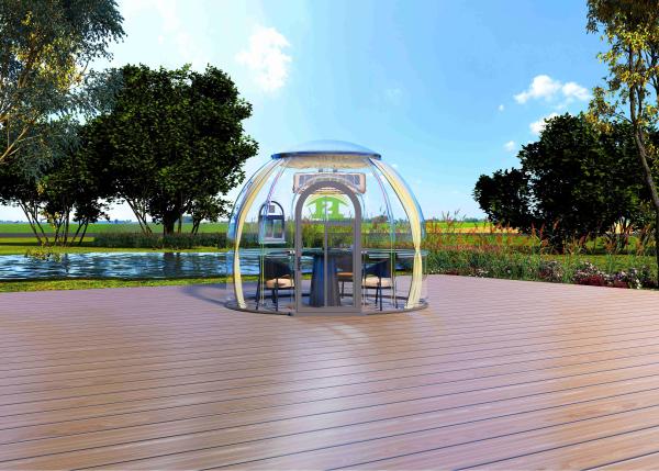 Inflatable Star House Outdoor Glamping Transparent PC Dome Tent Bubble House Geodesic Design