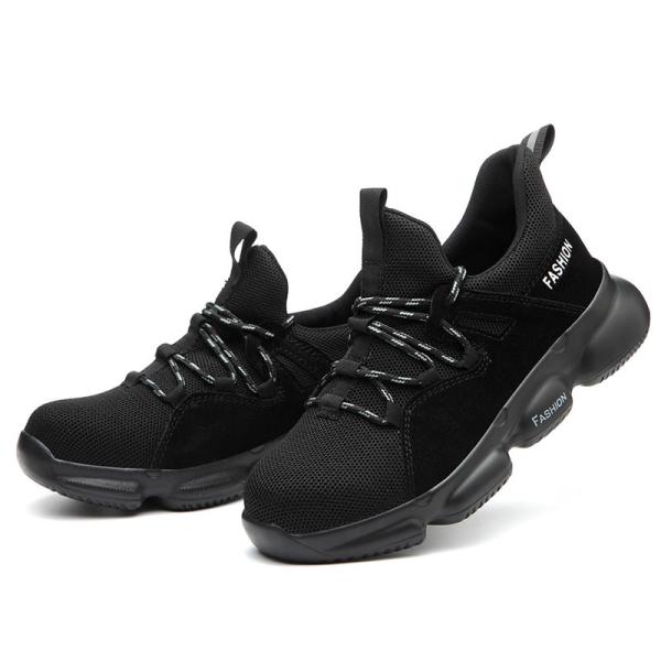Gaomi Shengjie Steel Toe Fly Knitting Breathable Man'S Pu Outsole Sport Working Safety Shoes