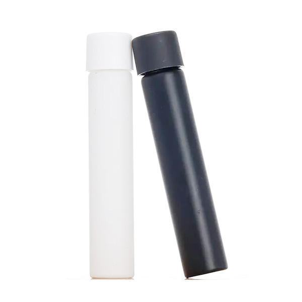 Matte Black Child Proof Glass Pre Roll Tubes Cigar Packaging With Child Resistant Cap