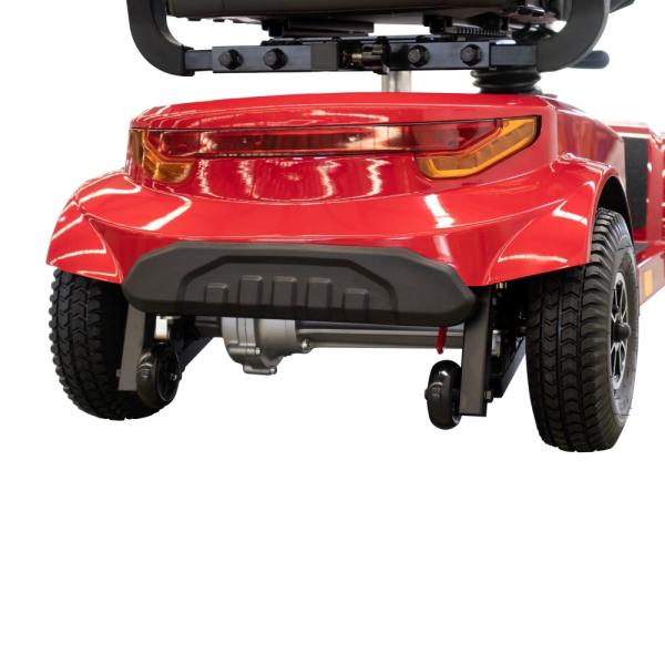 Novo scooter elétrico de 450W de quatro rodas para o exterior Scooter de compras com aprovação do Mdr vermelho