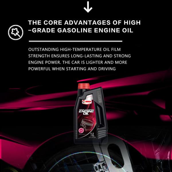 GETSUN 5W40 Lubricant API SL Low Emission Formula Extreme Protection for Modern Auto