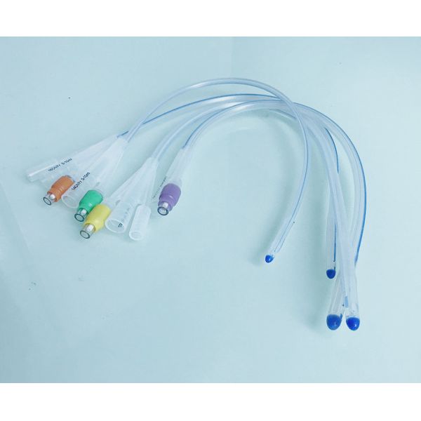 EO Gas Sterile Double Balloon Foley Catheter Triple Lumen Types CE Compliant