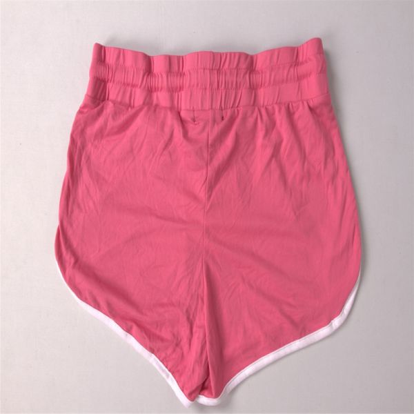 Pink Women'S Pull On Knit Shorts 92% Polyester 8% Spandex