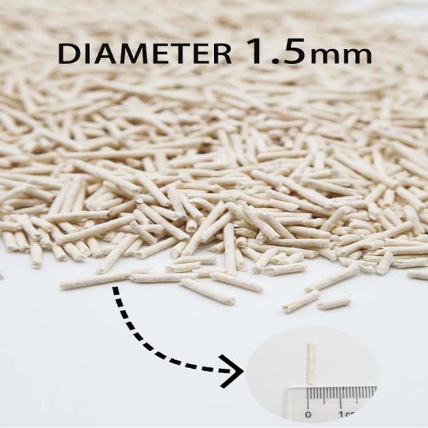 Agglomerated Tofu Natural Cat Litter Deodorizing Low Dust 0.3cm