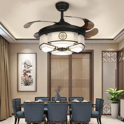 Safe Indoor Fan Light Remote Control Ceiling Lighting Chandelier With Fan