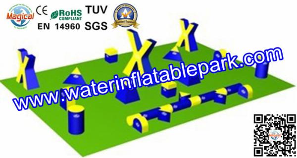 Customized 0.6 mm Inflatable Paintball Arena For Sport Games