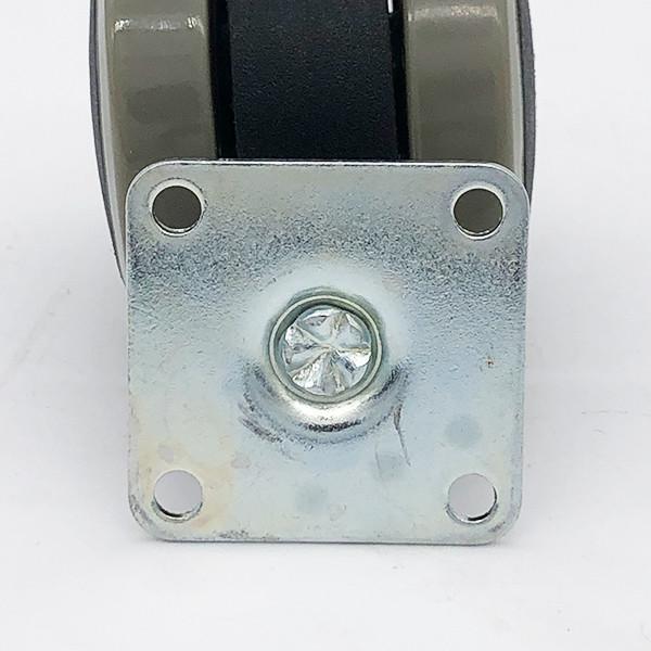 Rodas do rodízio do plutônio da cadeira do armário do metal de 3 polegadas 75mm com carregamento para dentro