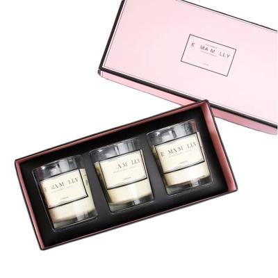 Dekun 3 Units Scented Rigid Personalized Candle Packaging Box With Lid 18cmX12cmX6cm