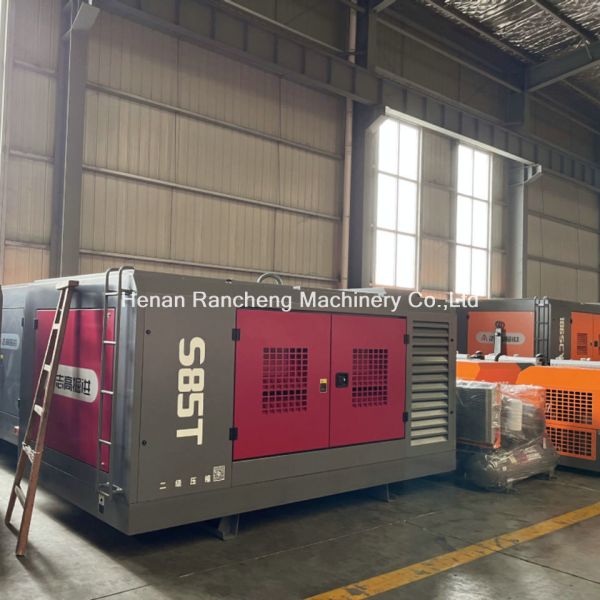 Давление 22 бар Бурильный воздушный компрессор 228 кВт Дизельный двигатель винтовой воздушный компрессор