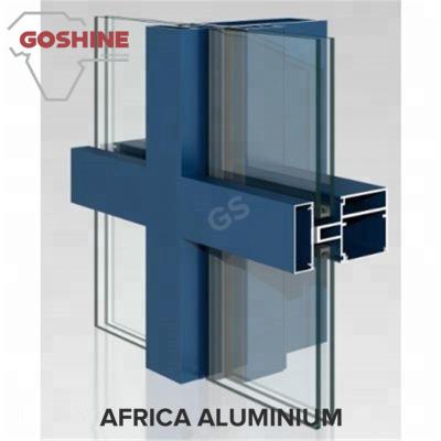 Foshan 6063 T5 Aluminum curtain wall Profile for Custom Design Made for Tanzania
