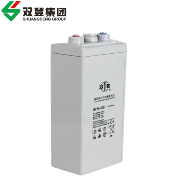 Shuangdeng Maintenance 2V300Ah Lead Acid Battery for Solar Energy Storage Power System