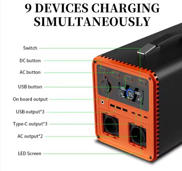 1000W 1008Wh Off Grid Solar Power System Outdoor Portable Power Station Charger Energy Storage Battery Mini Power Banks