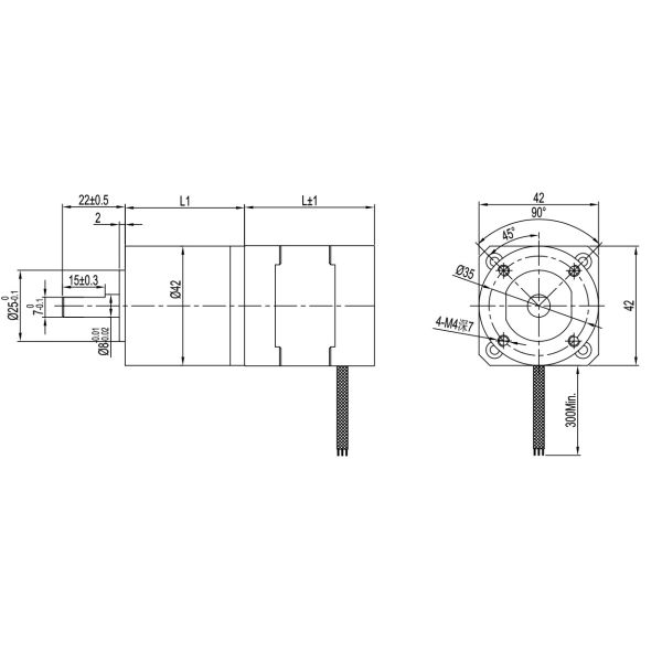 HC42BLFS 69W 42mm Brake And Planetary Geared Brushless DC Motor