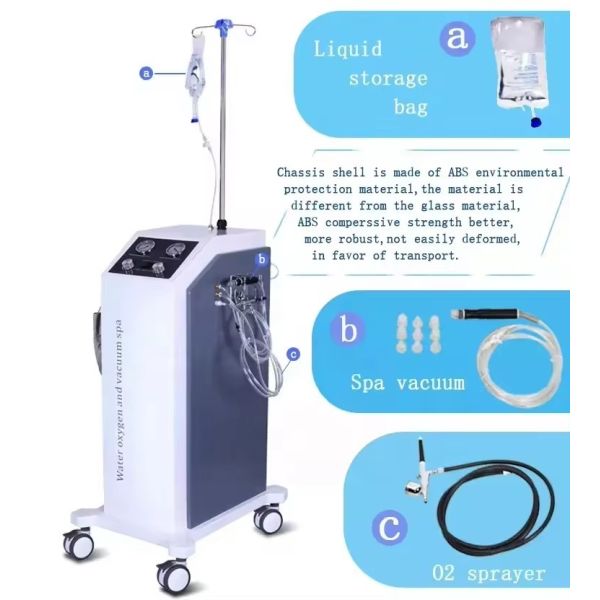Hydra Aqua Peeling Device Water Oxygen Meso Jet Dermabrasion Beauty Machine