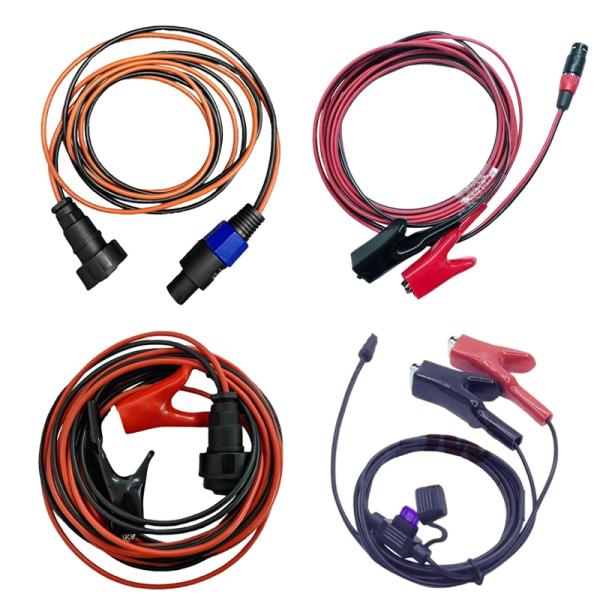 Leidi RD8000/8100/8200/PCM Detector de tuberías Transmisor del cable de conexión de energía del cable de pinza de la batería