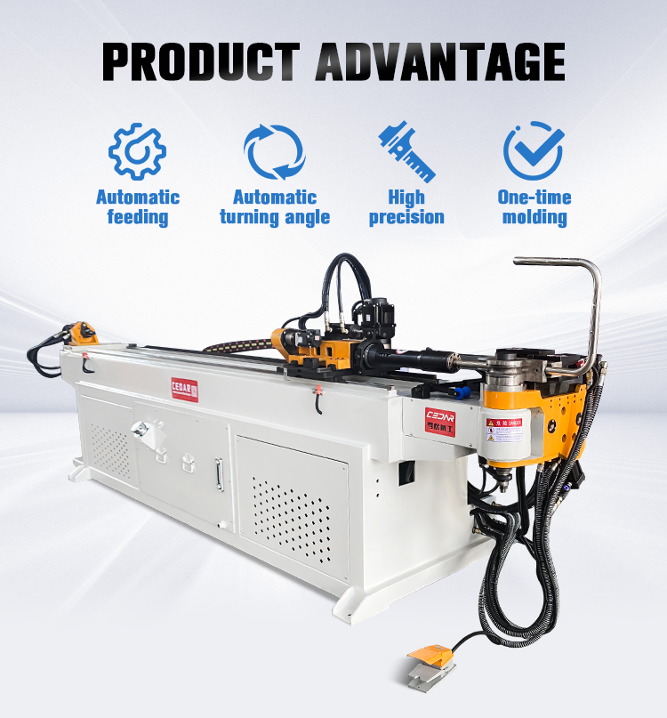 Fully Automatic CNC Pipe Bender Electric Alloy Bending Machine Engine Bearing PLC