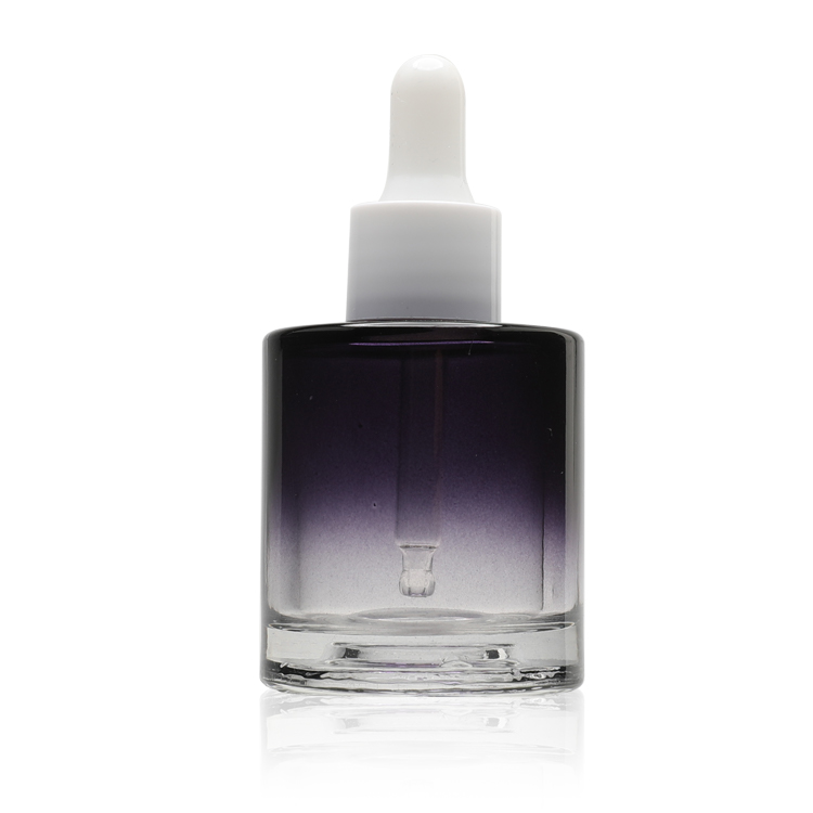 Luxury Fat 40ml Glass Liquid Foundation Bottles Round Colored
