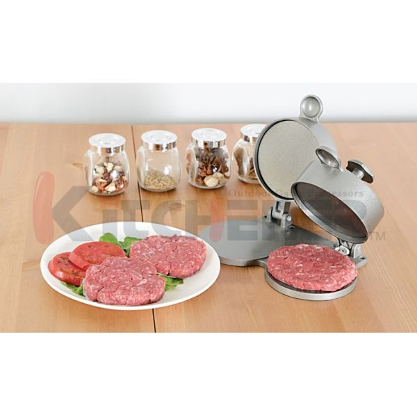 Твердая алюминиевая двойная машина прессы гамбургера с регулируемой толщиной Пат